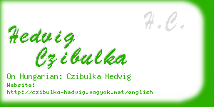 hedvig czibulka business card